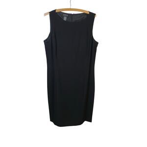 Liz Claibourne Classics Black Sleeveless Corp Core Sheath Dress - Size 14